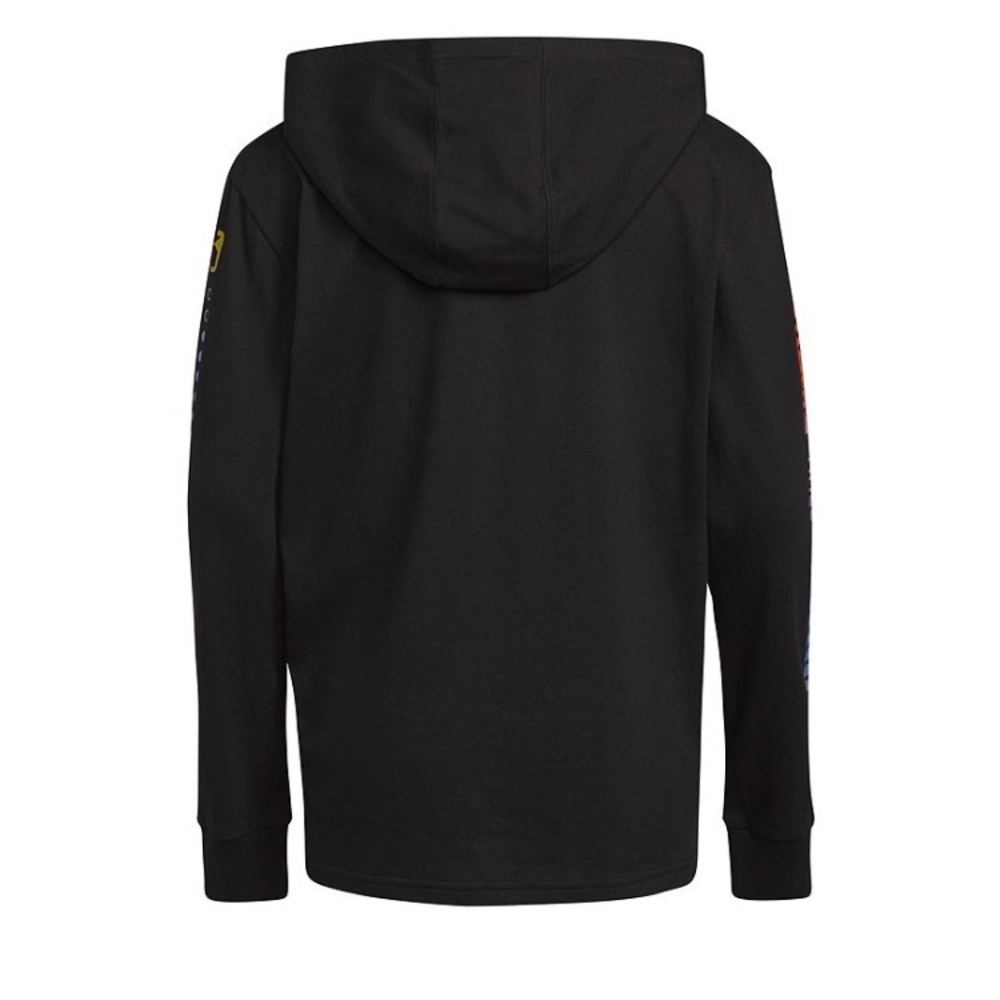 Adidas Exit Game On Hooded Long Sleeve Tee X-L (18/20) Black - Picture 2 of 6